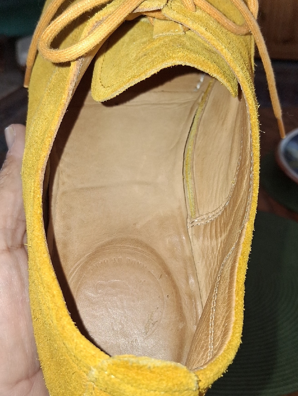 n.d.c Made By Hand Mustard Suede Academia Preppy Lace Up Oxfords Size 39 - Picture 9 of 10